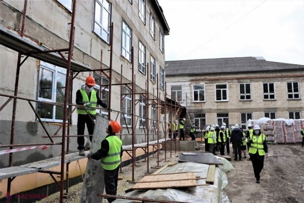 FOTO // UE a alocat peste 19,5 MILIOANE de lei pentru renovarea Liceului Teoretic „Dimitrie Cantemir” din Bălți: Acoperiș și geamuri noi, apă caldă la robinete și clădire termoizolată