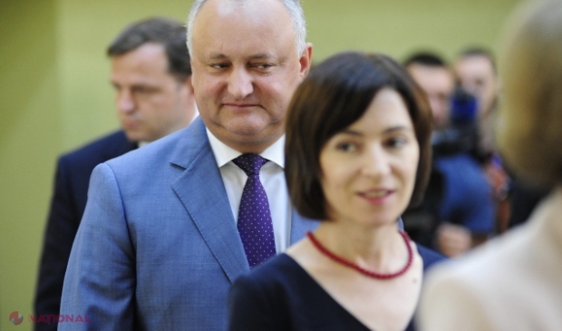 DATE // Câtă încredere aveau cetățenii R. Moldova în socialistul Igor Dodon, în preajma zilei de 9 mai: Maia Sandu, pe primul loc, la mare distanță 