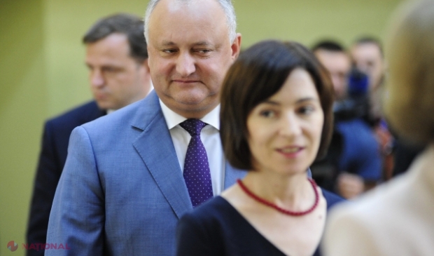 DATE // Câtă încredere aveau cetățenii R. Moldova în socialistul Igor Dodon, în preajma zilei de 9 mai: Maia Sandu, pe primul loc, la mare distanță