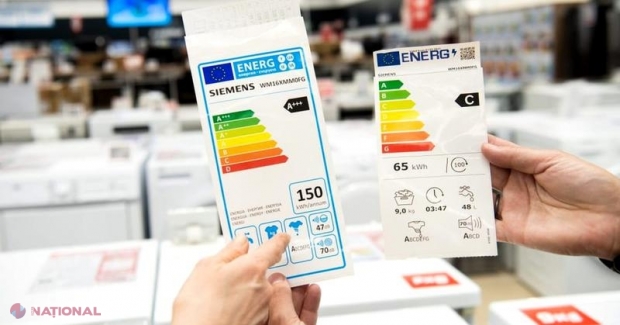 Electrocasnicele comercializate în R. Moldova vor avea OBLIGATORIU etichete energetice, astfel ca toți cumpărătorii să poată alege mai ușor aparatele eficiente energetic