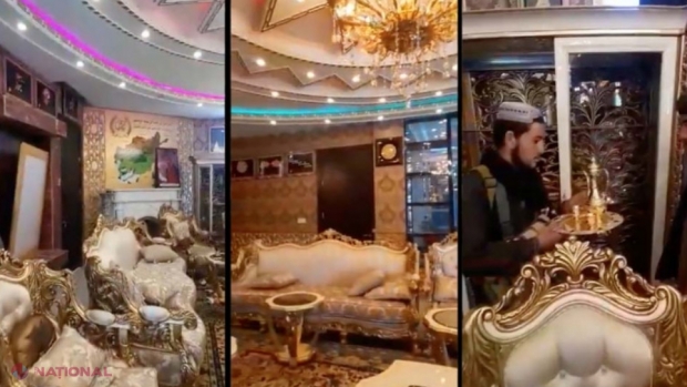 VIDEO // Luxul în care trăia un general afgan, filmat de talibanii care i-au confiscat palatul 