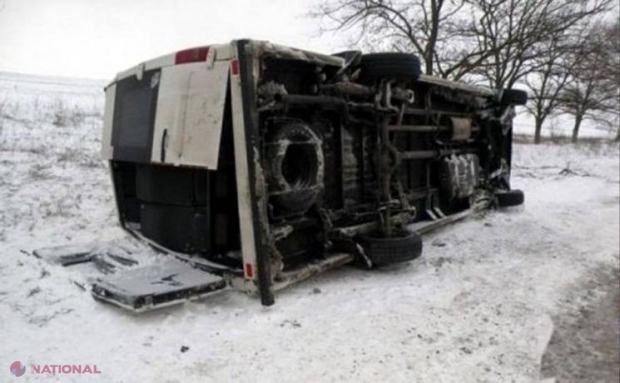 Accident TERIBIL în Ucraina cu implicarea a două microbuze din R. Moldova: Un cetățean moldovean a murit pe loc
