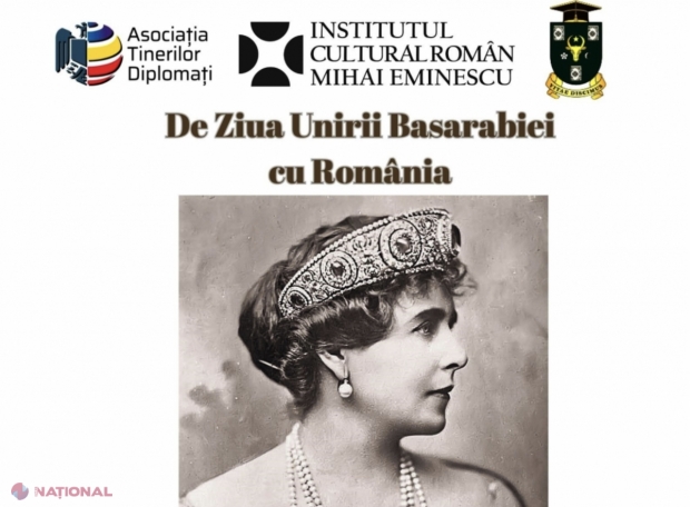 27 martie 1918 // ICR „Mihai Eminescu” marchează UNIREA Basarabiei cu România printr-o conferință științifică, urmată de proiecția FILMULUI „Maria - INIMA României”