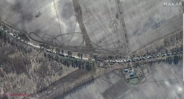 O nouă noapte de RĂZBOI în Ucraina. Un „convoi al MORȚII”, format din tancuri, blindate, se îndreaptă spre Kiev. Coloana are o lungime de 64 km. UE trimite în Ucraina 70 de avioane de luptă