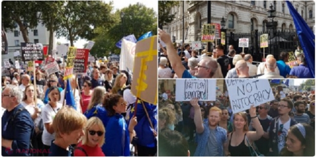 Proteste masive în Marea Britanie: Mii de oameni, nemulţumiţi de decizia de suspendare a Parlamentului. „Boris Johnson, să îţi fie ruşine!”