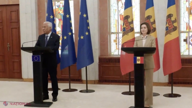 VIDEO // Conferință de presă comună: Maia Sandu și António Costa discută despre progresul aderării Republicii Moldova la UE