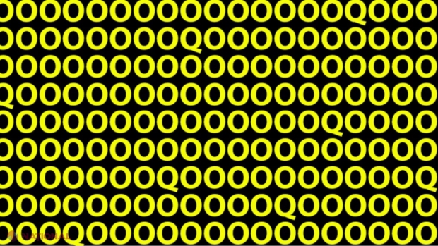 Test IQ simplu şi rapid! Tu vezi litera Q din imagine? Cei mai inteligenţi oameni o găsesc în doar 10 secunde