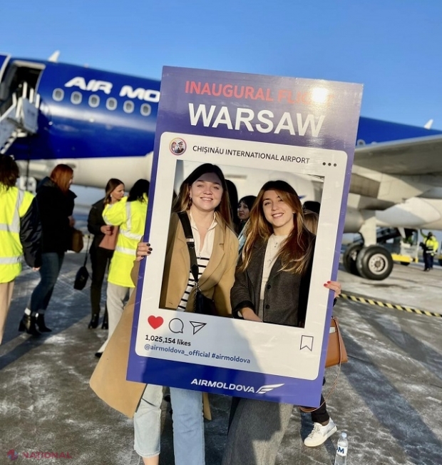 PREMIERĂ // Zbor direct Chișinău - Varșovia, lansat cu succes pe 31 octombrie