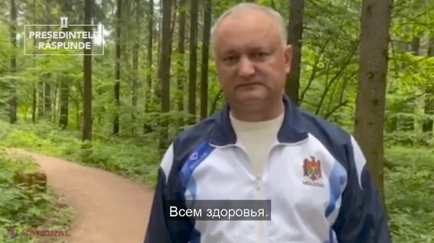 VIDEO // Igor Dodon a apărut într-o PĂDURE și spune că este la „REABILITARE” în Federația Rusă ​