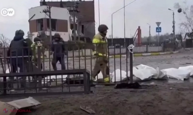 VIDEO // Masacru și în localitatea Irpin. Femeile și fetele au fost împușcate, iar apoi strivite cu șenilele TANCURILOR