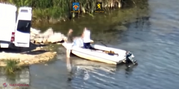 VIDEO // Filmați în timp ce aduceau ilegal, cu barca, alcool etilic din Ucraina, în regiunea raionului Rezina: Captură de 1,8 tone și patru locuitori din Râbnița, cercetați penal