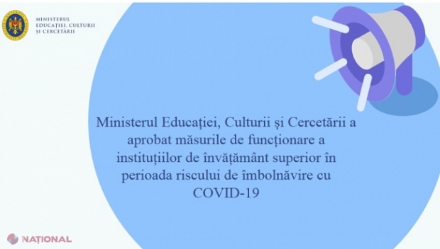 Studenții vor susține examenele în regim ONLINE: Ordinul Ministerului Educației, Culturii și Cercetării care reglementează și ADMITEREA-2020 la facultate 