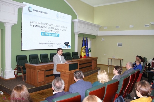 Zece milioane de euro pentru dotarea a cinci universități din R. Moldova, cu scopul de a le spori atractivitatea și a convinge mai mulți absolvenți de liceu să rămână acasă la studii universitare