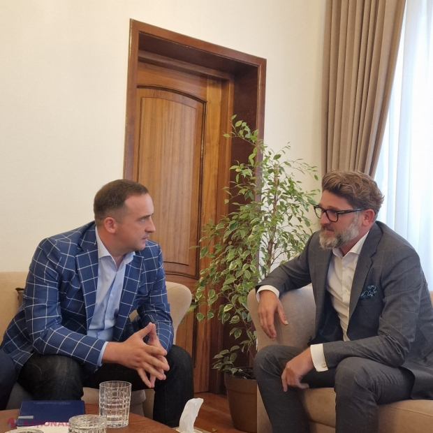 Ambasadorul României, întrevedere cu pretendentul la funcția de PRIMAR general, Vadim Brînzaniuc. „Scrutinul reprezentă o miză importantă pentru partidele proeuropene, care au datoria de a reprezenta corect interesele cetățenilor”