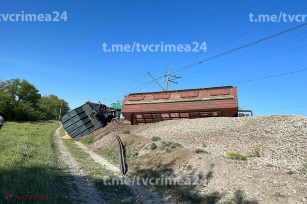 Partizanii ucraineni în acțiune. Calea ferată din Crimeea pe care rușii transportau ARME și muniții a fost aruncată în aer  