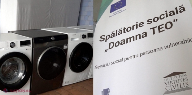 Granturi de la UE pentru deschiderea în R. Moldova a 15 spălătorii destinate grupurile social-vulnerabile: Persoanele cu venituri mici și bătrânii își vor spăla gratuit hainele