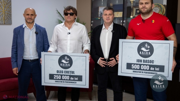 VIDEO, FOTO // Eroii R. Moldova de la Jocurile Olimpice de la Paris, tratați cu RESPECT și recunoștință de către A.S.I.C.S. Ion Basoc și Oleg Crețul și-au primit PREMIILE. „Obținerea acestor medalii a fost posibilă datorită vouă, echipei A.S.I.C.S.”