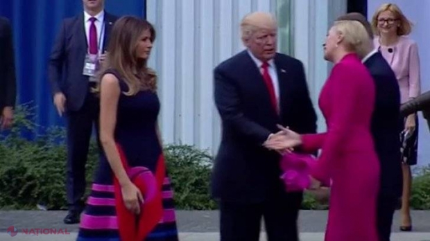 VIDEO // Donald Trump, protagonistul unui alt moment PENIBIL! Ce i-a făcut prima doamnă a Poloniei
