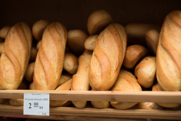 În magazinele sociale ale lui Șor, prețul la PÂINE este în continuare de DOI LEI