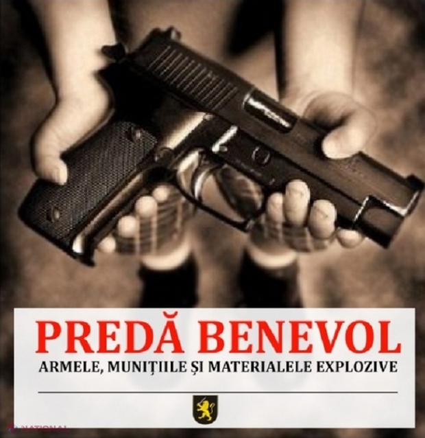 După cazul tragic de la Criuleni, Poliția face apel la cetățeni să predea BENEVOL armele și munițiile deținute ilegal, pentru a scăpa de răspundere penală