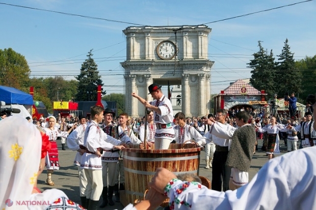 Ziua Națională a Vinului, organizată la sfârșitul săptămânii curente în centrul Chișinăului