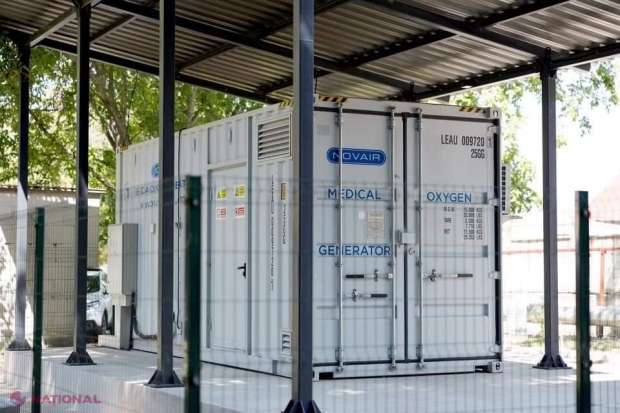 Stație de producere a oxigenului medical, instalată la Institutul de Ftiziopneumologie „Chiril Draganiuc”: Investiție în valoare de 5,6 milioane de lei