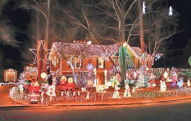 Şi-au împodobit casa cu 70 de mii de luminiţe şi decoraţiuni