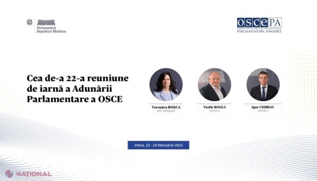 Deputați din R. Moldova, la sesiunea de iarnă a AP OSCE: Evenimentul va fi dedicat unui an de război pe scară largă în desfășurare al Rusiei împotriva Ucrainei