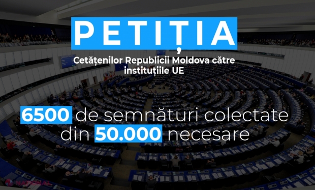 Mișcarea „ACUM” anunță că a strâns a zecea parte din semnăturile necesare pentru petiția adresată instituțiilor europene vizavi de inițierea unei urmăriri penale pe numele persoanelor din R. Moldova implicate în furtul miliardului 