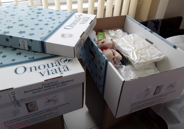 Peste 5 500 de familii au primit setul pentru NOU-NĂSCUȚI, în cadrul programului guvernamental „O nouă viață”. Costul unei cutii este de 2 000 de lei