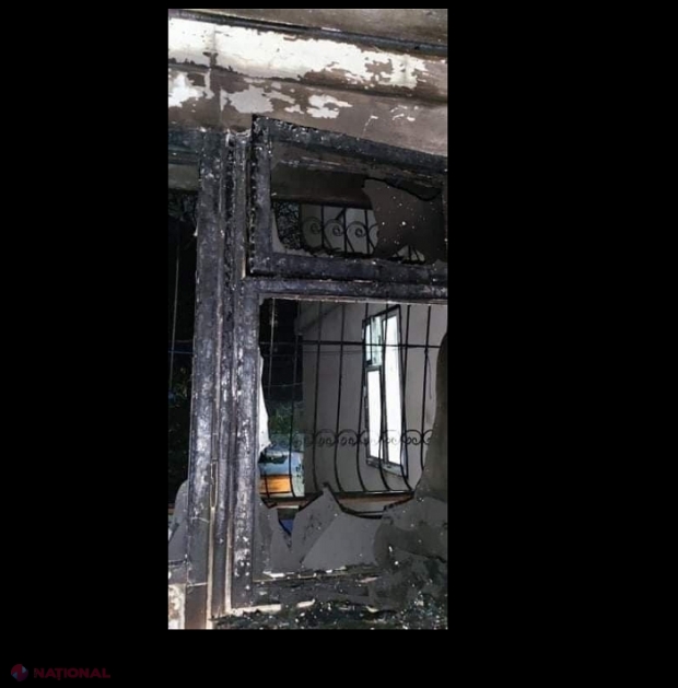 FOTO // Un apartament a luat foc noaptea trecută la Ialoveni: Șase persoane, evacuate de urgență