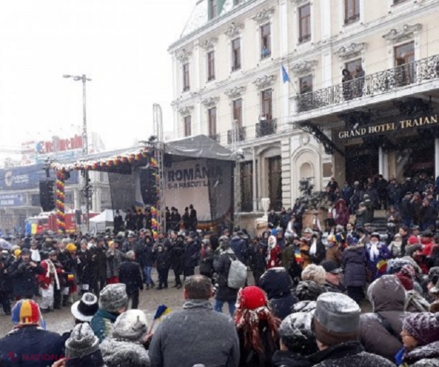 Unirea Principatelor Române, sărbătorită la Iași: Paradă militară, discursuri, lozinci unioniste și Hora Unirii