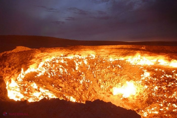 VIDEO // „Poarta Iadului pe Pământ”: un crater care arde de 47 de ani fără încetare