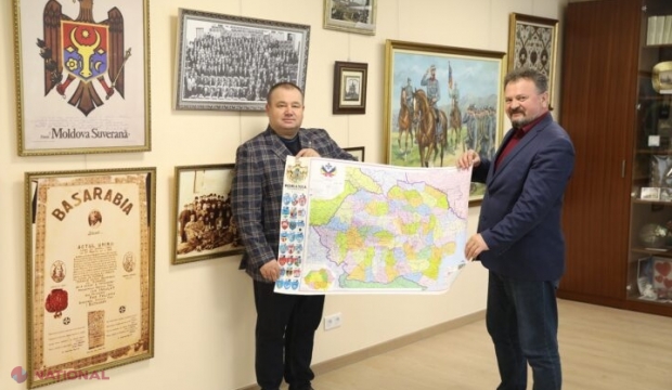 Un deputat a oferit în dar muzeului de la Parlament Harta României Interbelice: Basarabia, corp comun cu România