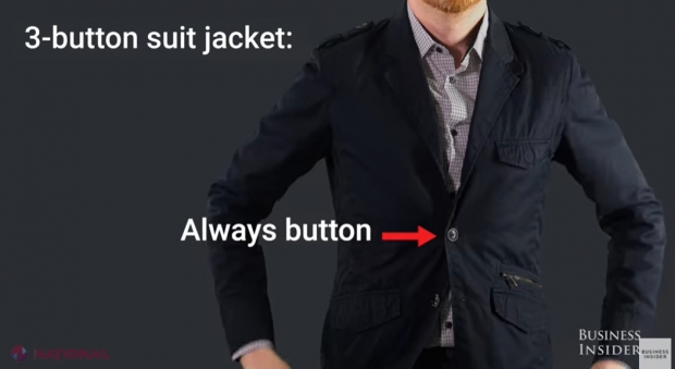 VIDEO // Motivul bizar pentru care nu se încheie nasturele de jos la sacou. Mulţi cred că e un mit, dar e adevărat!