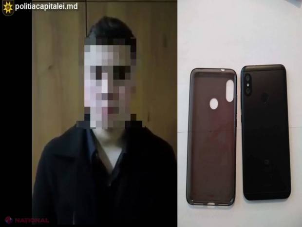 Chișinău: Un adolescent s-a apropiat de o doamnă și i-a smuls telefonul din mână în plină stradă