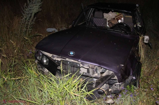 Accident teribil la Talmaza: un BMW s-a răsturnat, iar șoferul a decedat pe loc