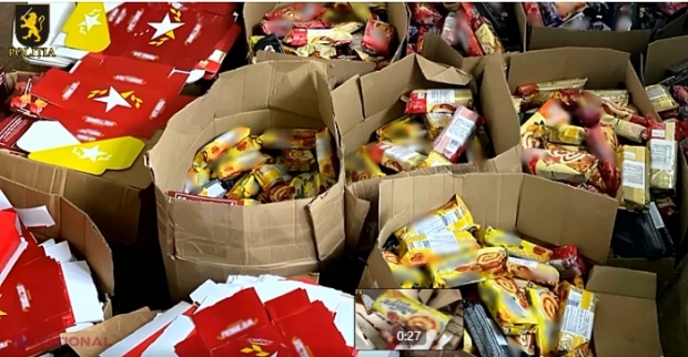 VIDEO // Pomeni electorale de la Șor, cu termene de valabilitate expirate pentru produsele alimentare: Oamenii legii au deschis o cauză penală
