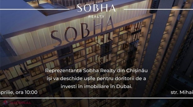 Oportunitate MAJORĂ pentru cei care visează să aibă propriul apartament în Dubai. PREMIERĂ pe piața imobiliară a R. Moldova