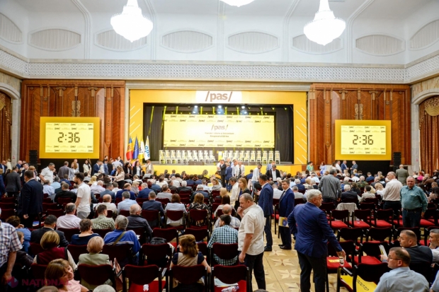 VIDEO // PAS şi-a ales CONDUCEREA: Igor Grosu va conduce în continuare partidul aflat la guvernare