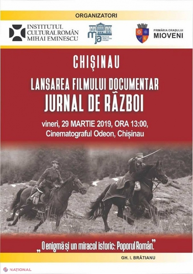 PREMIERĂ în R. Moldova // Filmul documentar-istoric „Jurnal de Război”, lansat la Chișinău