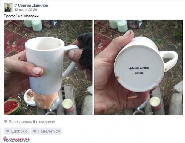 IMORAL // Se LAUDĂ că și-a îmbrăcat familia cu haine ale VICTIMELOR avionului doborât în Ucraina