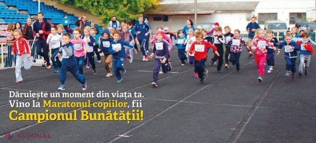 MARATON // Copiii pot deveni CAMPIONI ai bunătății