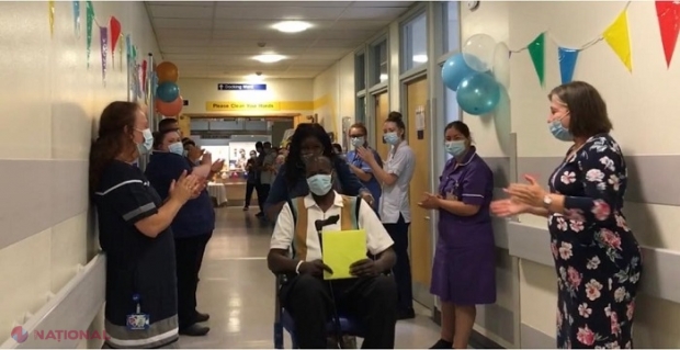 FOTO, VIDEO // Un american a fost externat după ce a stat 203 zile în spital din cauza COVID-19, iar familia a fost chemată de trei ori să-și ia ADIO de la el: Petrecut cu aplauze de către medici