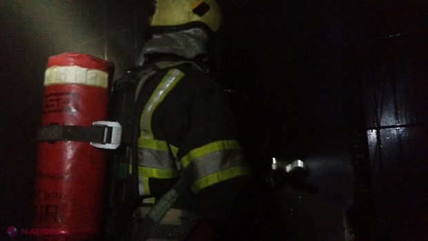 VIDEO // INCENDIU într-o SAUNĂ din Chișinău: A luat foc baia cu aburi