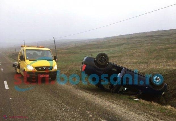 A ajuns cu mașina în șanț după ce a vrut să își o GUMĂ DE MESTECAT din torpedou