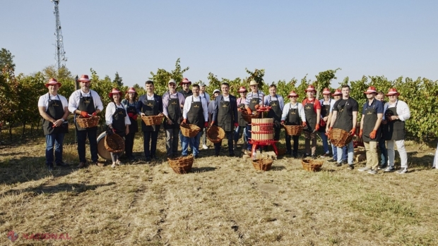 VIDEO, FOTO // DIPLOMAȚI, oficiali și oameni de afaceri din R. Moldova au renunțat la costume și au făcut CLACĂ în cadrul „Cricova Wild Harvest Fest”. Participanții au făcut un VIN special din struguri ECO