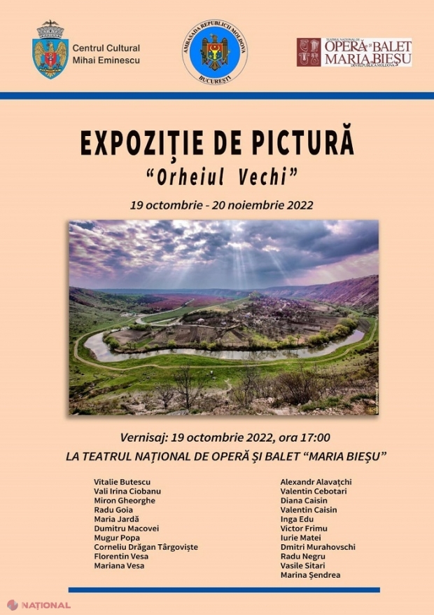 „Orheiul vechi”: Tabără de CREAȚIE la Butuceni, care va reuni 20 de pictori din R. Moldova și România