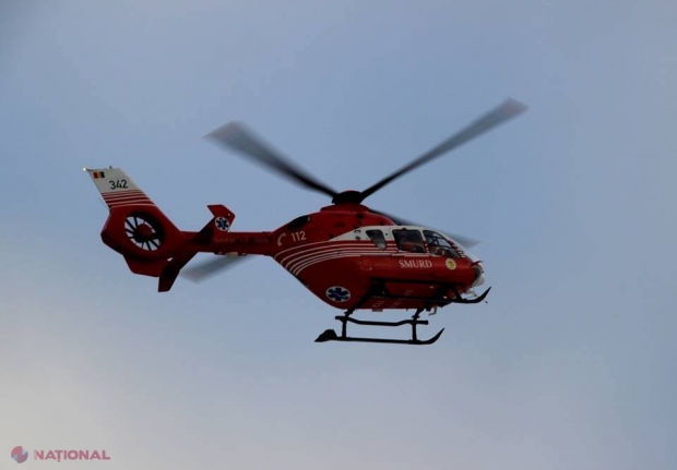 Intervenţie aeriană SMURD pentru un bărbat din Florești