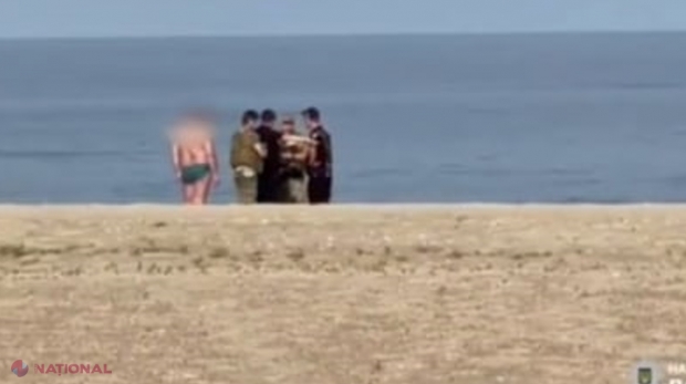 VIDEO // Imaginile dramatice cu bărbatul spulberat de explozia unei mine în Marea Neagră. Totul s-a petrecut sub privirile familiei